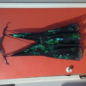 Greenish Blue Sequin Mini Dress Size Large
